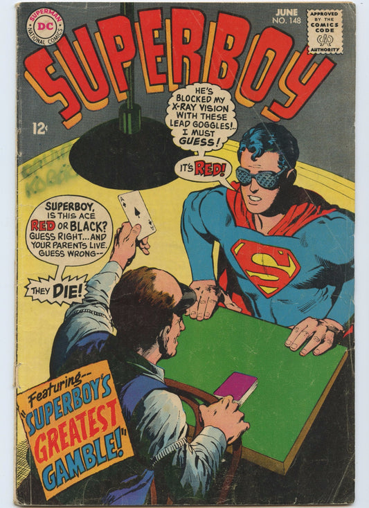 Superboy 148 (Jun 1968) VG- (3.5)