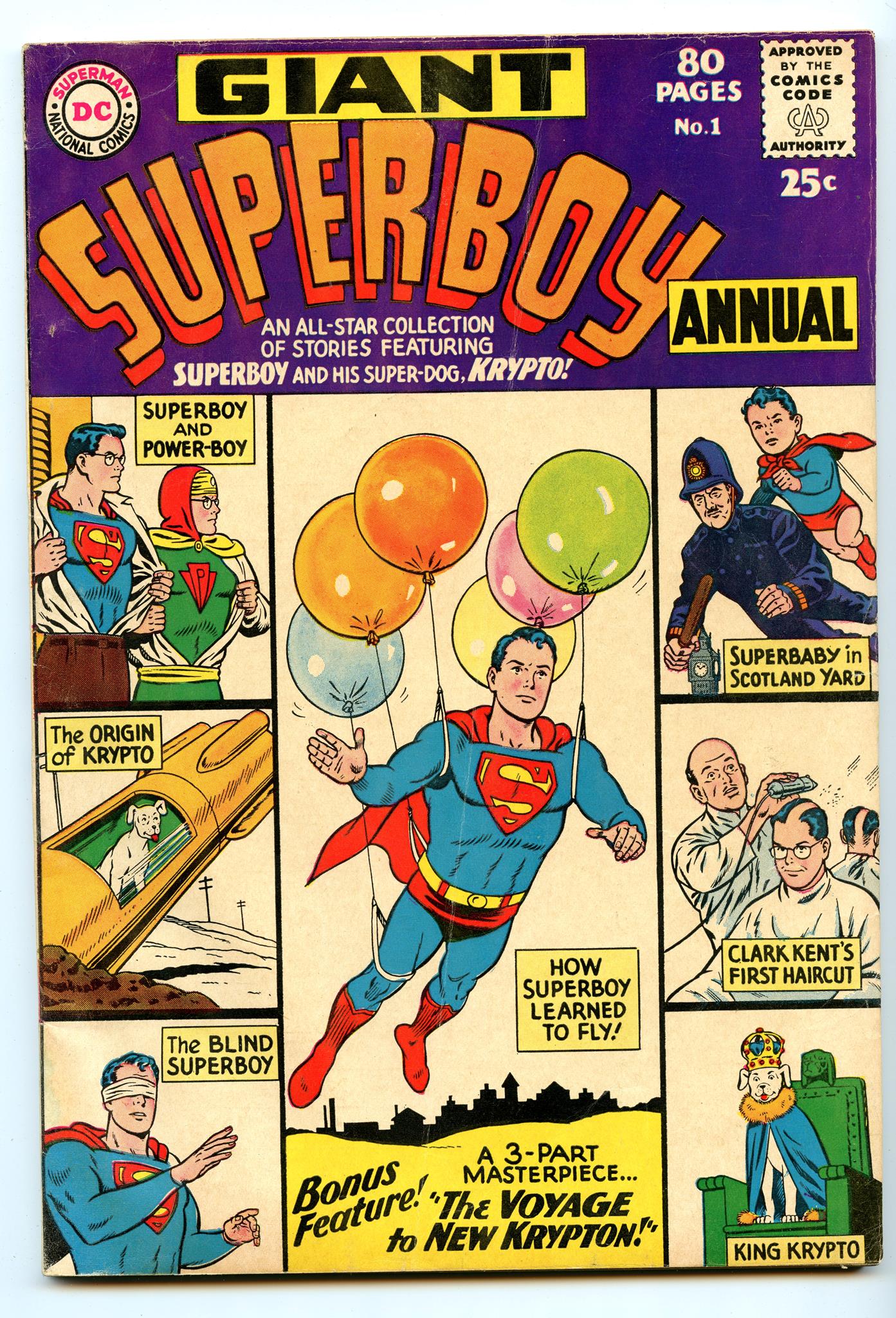 Superboy Annual 1 (Jun 1964) VG+ (4.5)