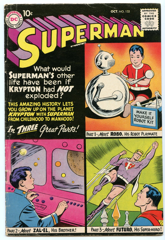 Superman 132 (Oct 1959) FI- (5.5)