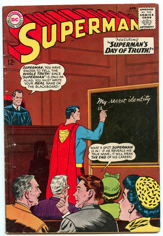 Superman 176 (Apr 1965) VG+ (4.5)