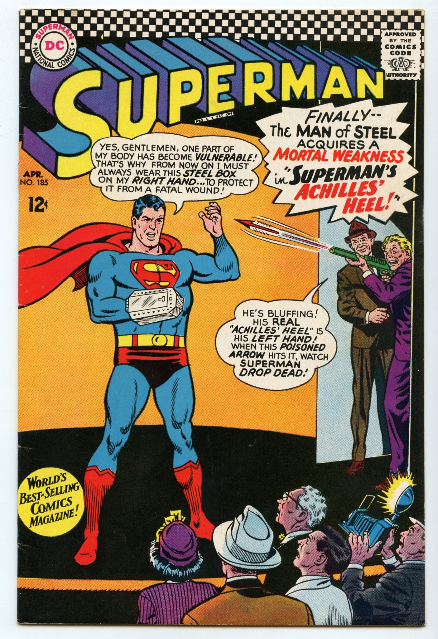 Superman 185 (Apr 1966) FI/VF (7.0)