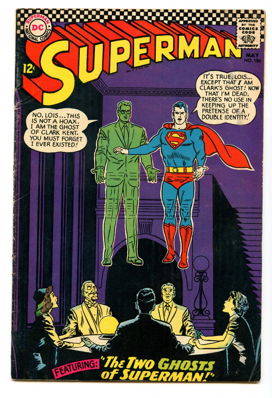 Superman 186 (May 1966) VG/FI (5.0)