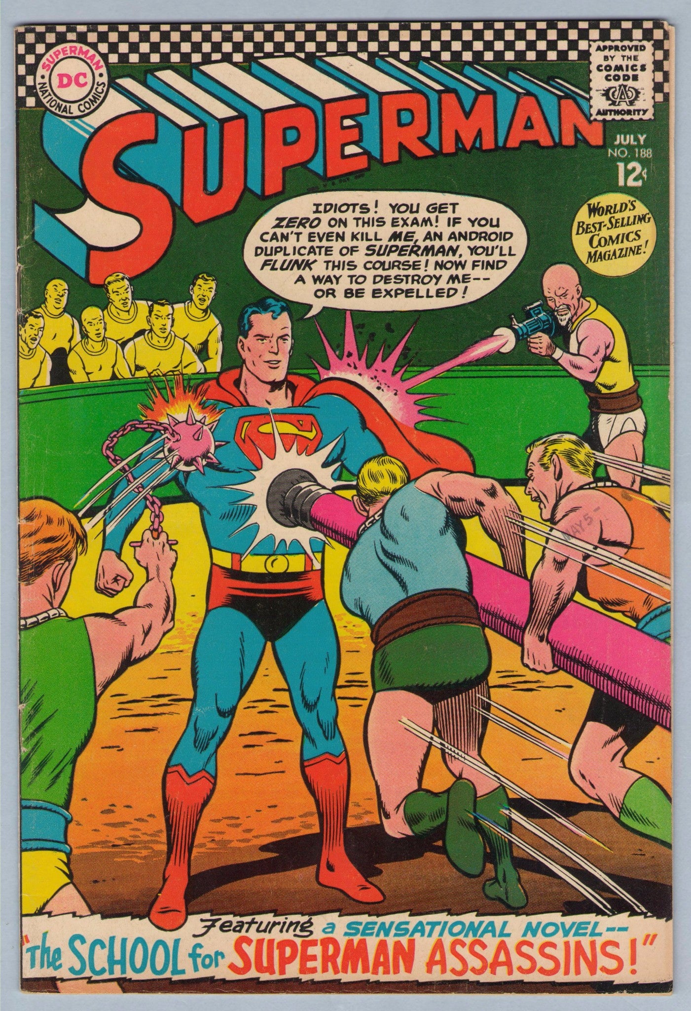 Superman 188 (Jul 1966) VG- (3.5)