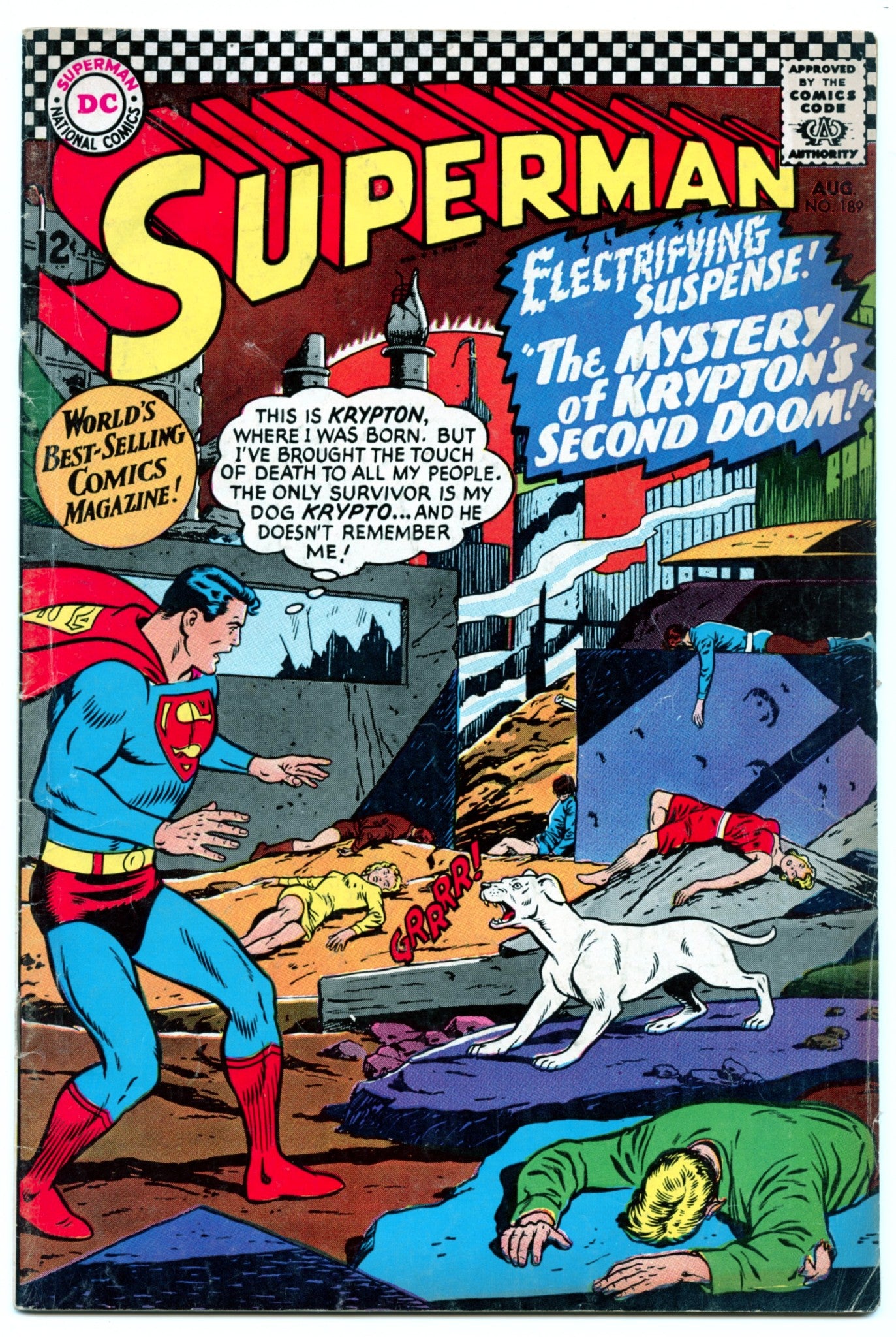 Superman 189 (Aug 1966) VG (4.0)