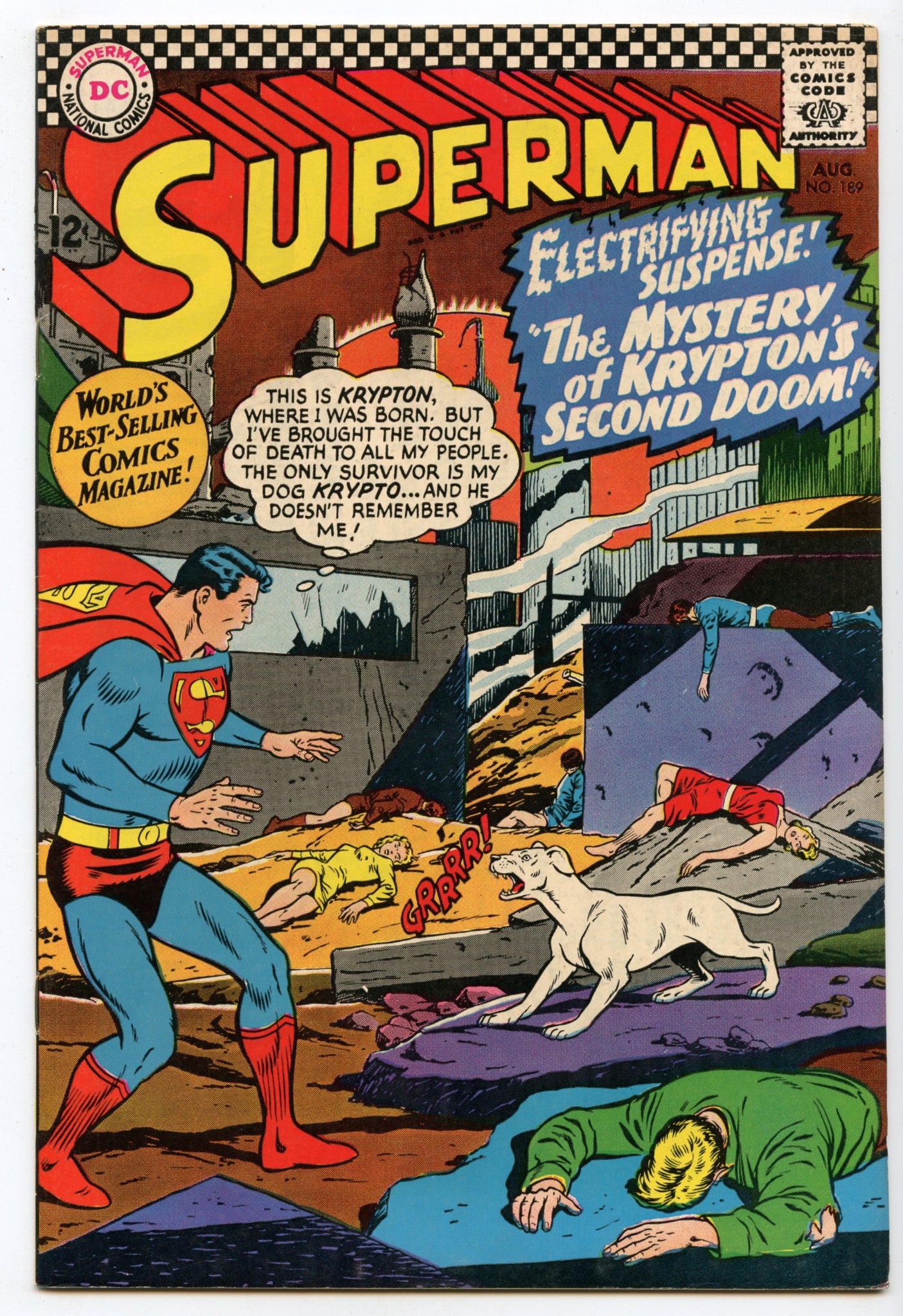 Superman 189 (Aug 1966) VF (8.0)