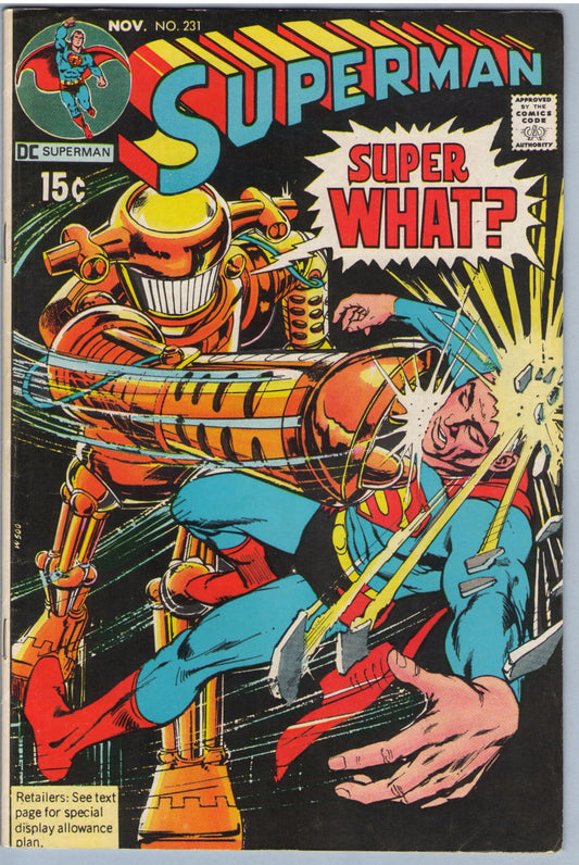 Superman 231 (Nov 1970) FI- (5.5)