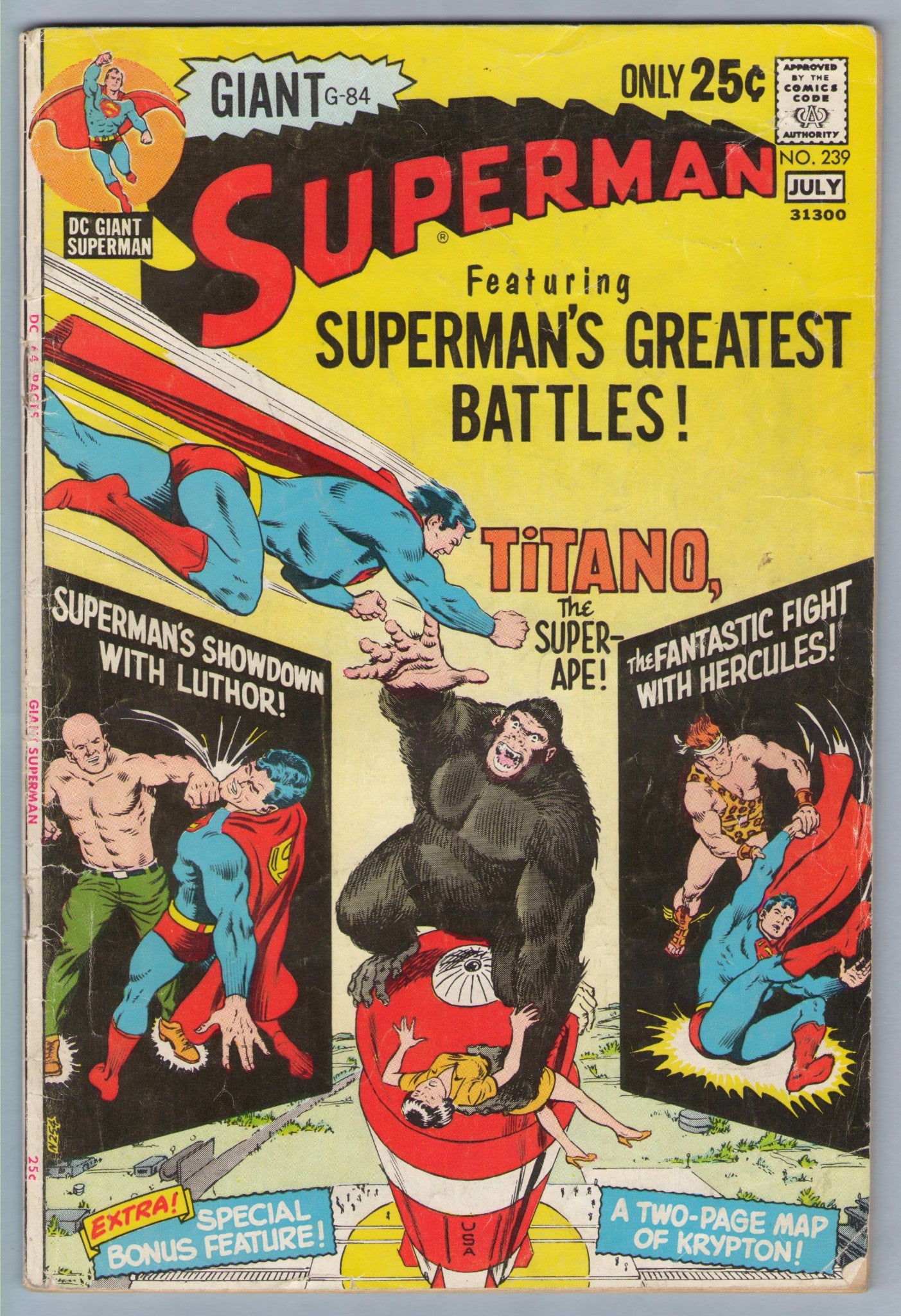 Superman 239 (Jul 1972) VG- (3.5)