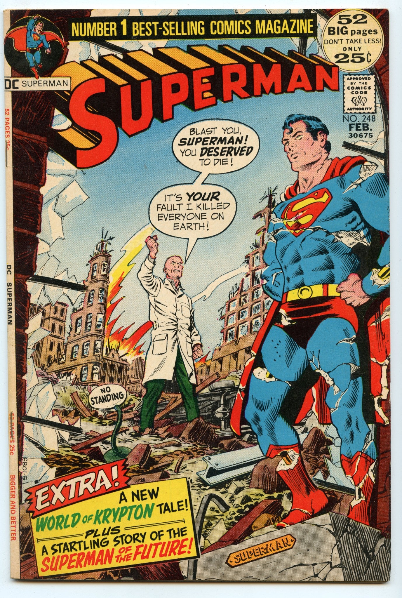 Superman 248 (Feb 1972) VF/NM (9.0)