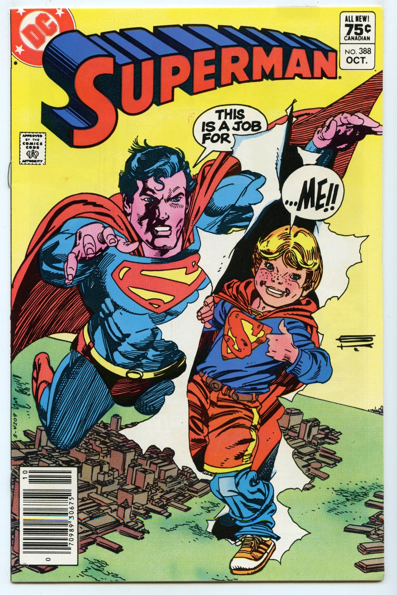 Superman 388 (Oct 1983) NM- (9.2) - CDN Price Variant