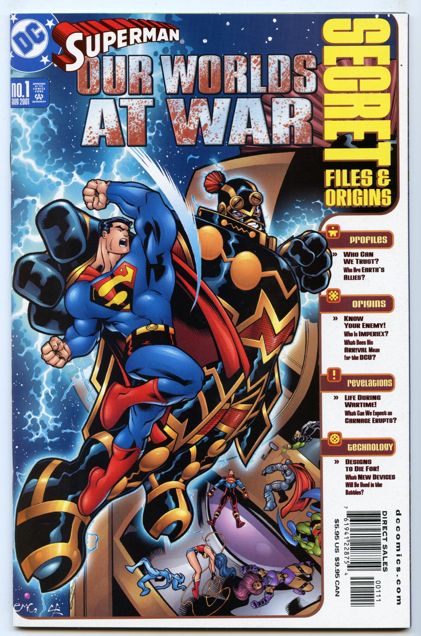 Superman: Our Worlds at War Secret Files 1 (Aug 2001) NM- (9.2)