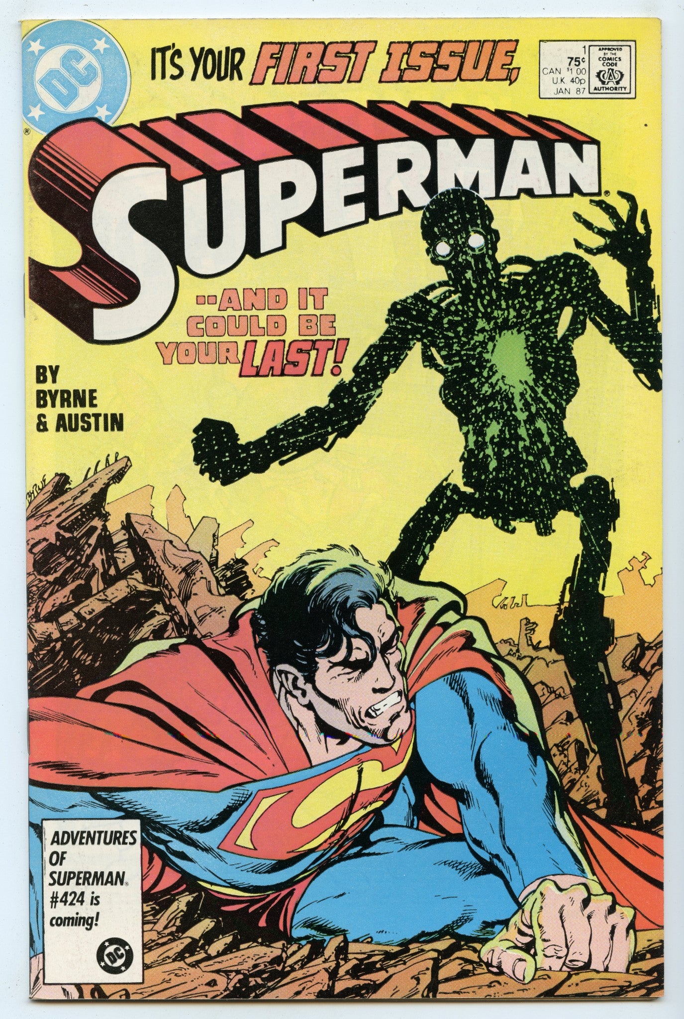 Superman V2 1 (Jan 1987) VF+ (8.5)