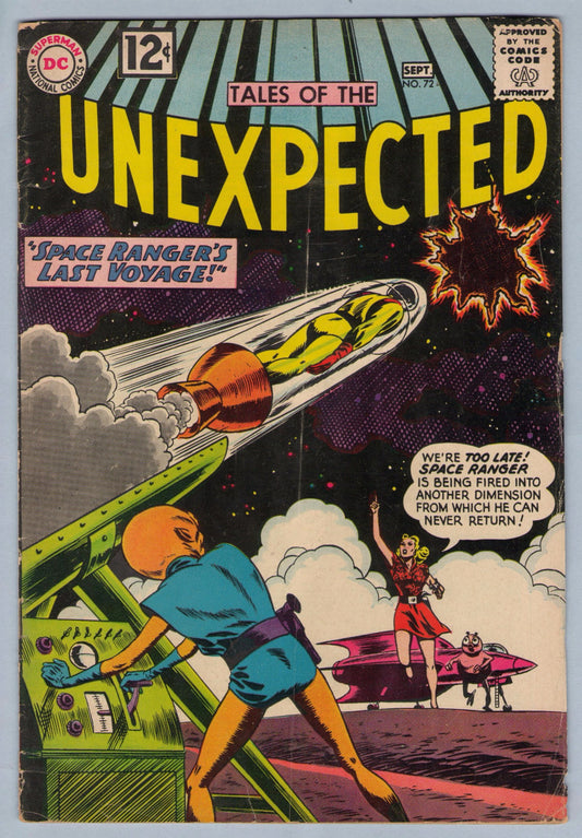 Tales of the Unexpected 72 (Sep 1962) VG (4.0)