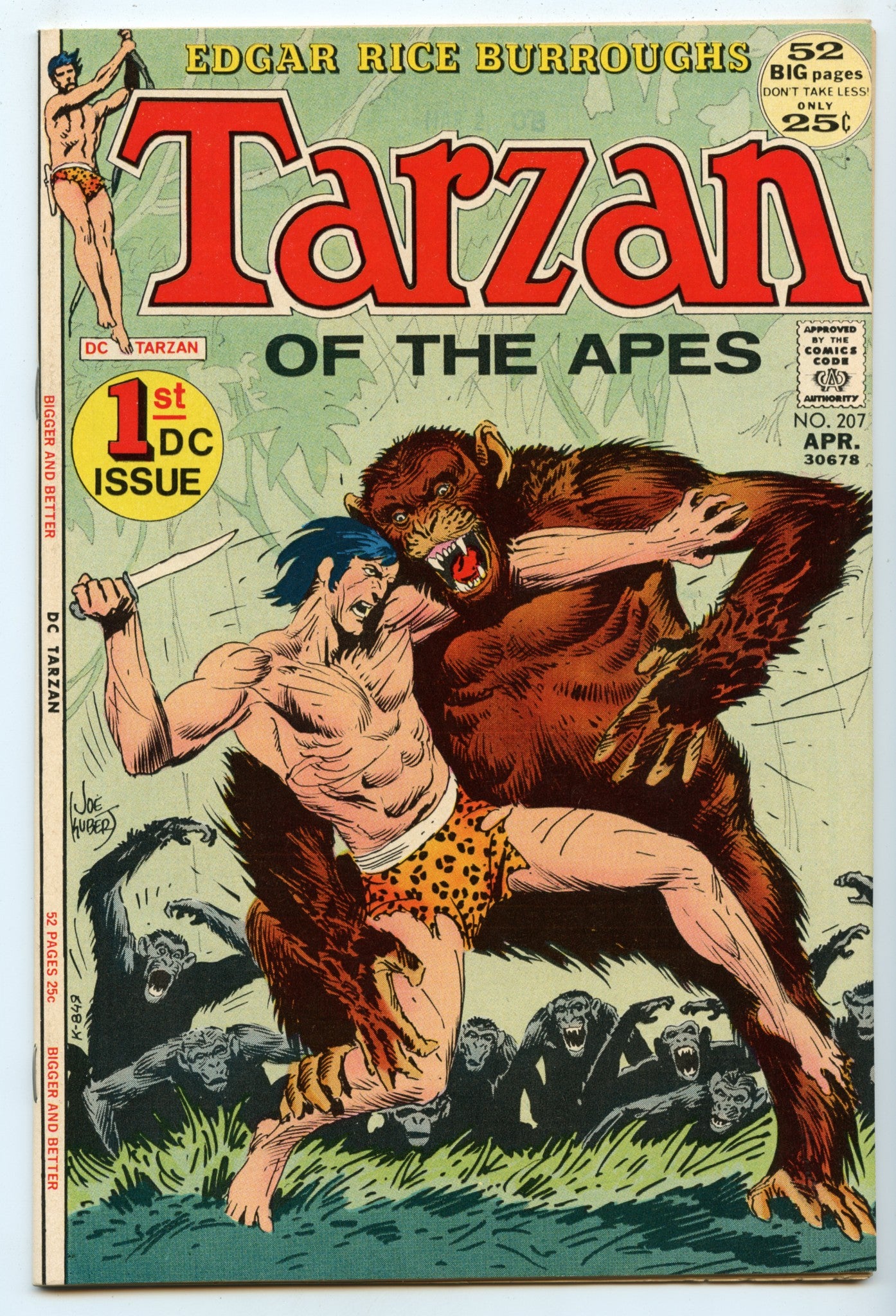 Tarzan 207 (Apr 1972) VF/NM (9.0) - 1st DC issue