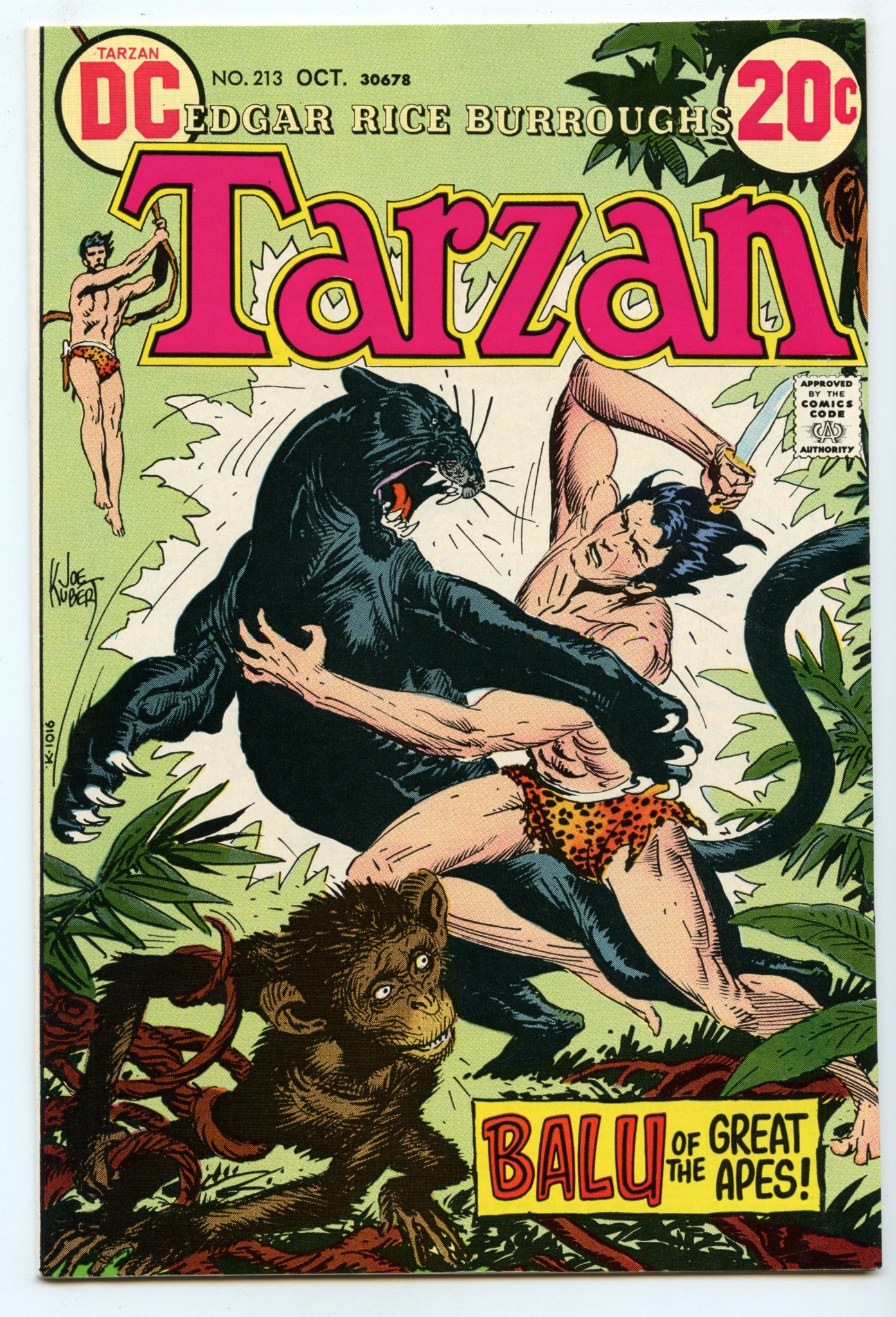 Tarzan 213 (Oct 1972) VF/NM (9.0)