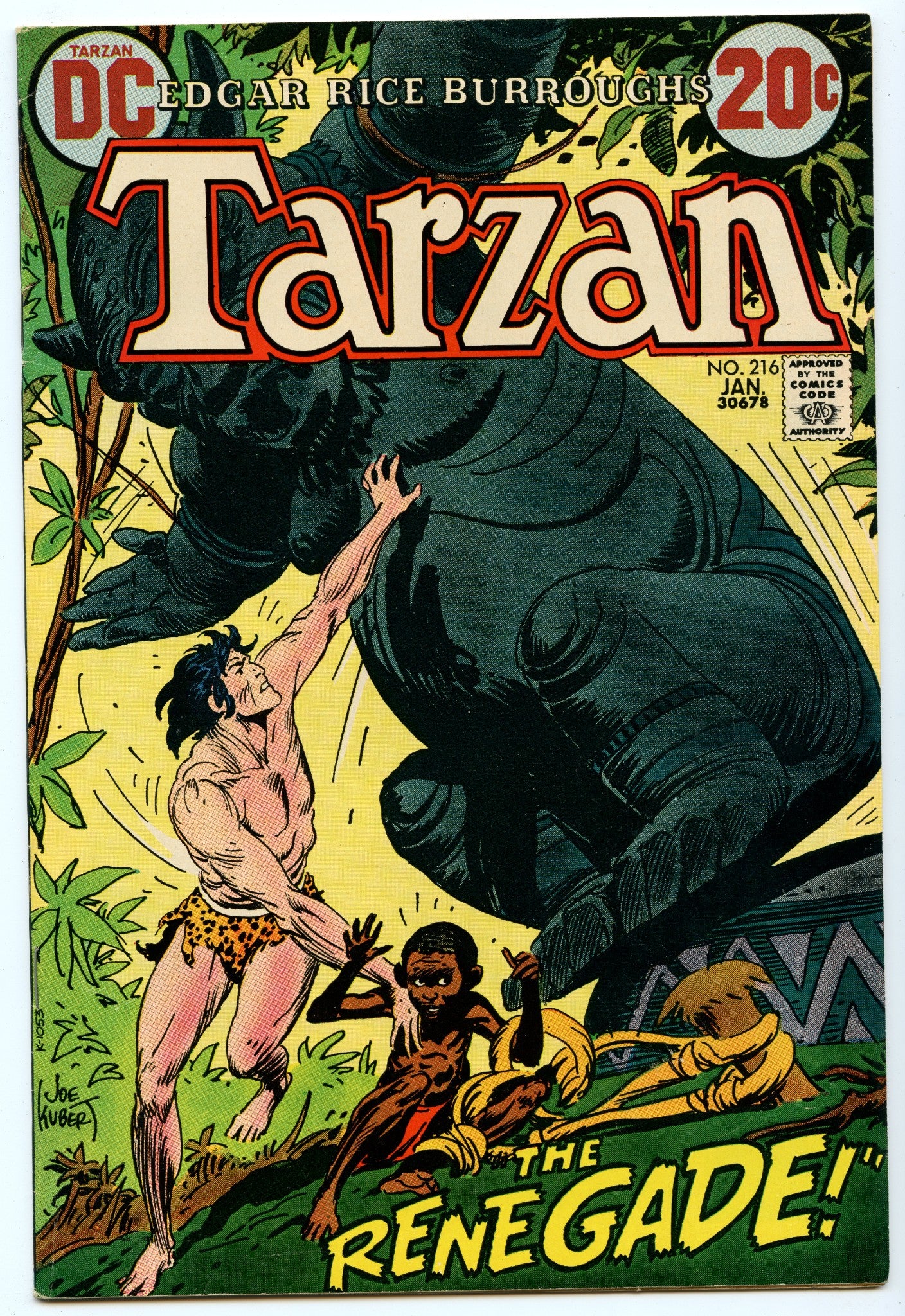 Tarzan 216 (Jan 1973) VF- (7.5)