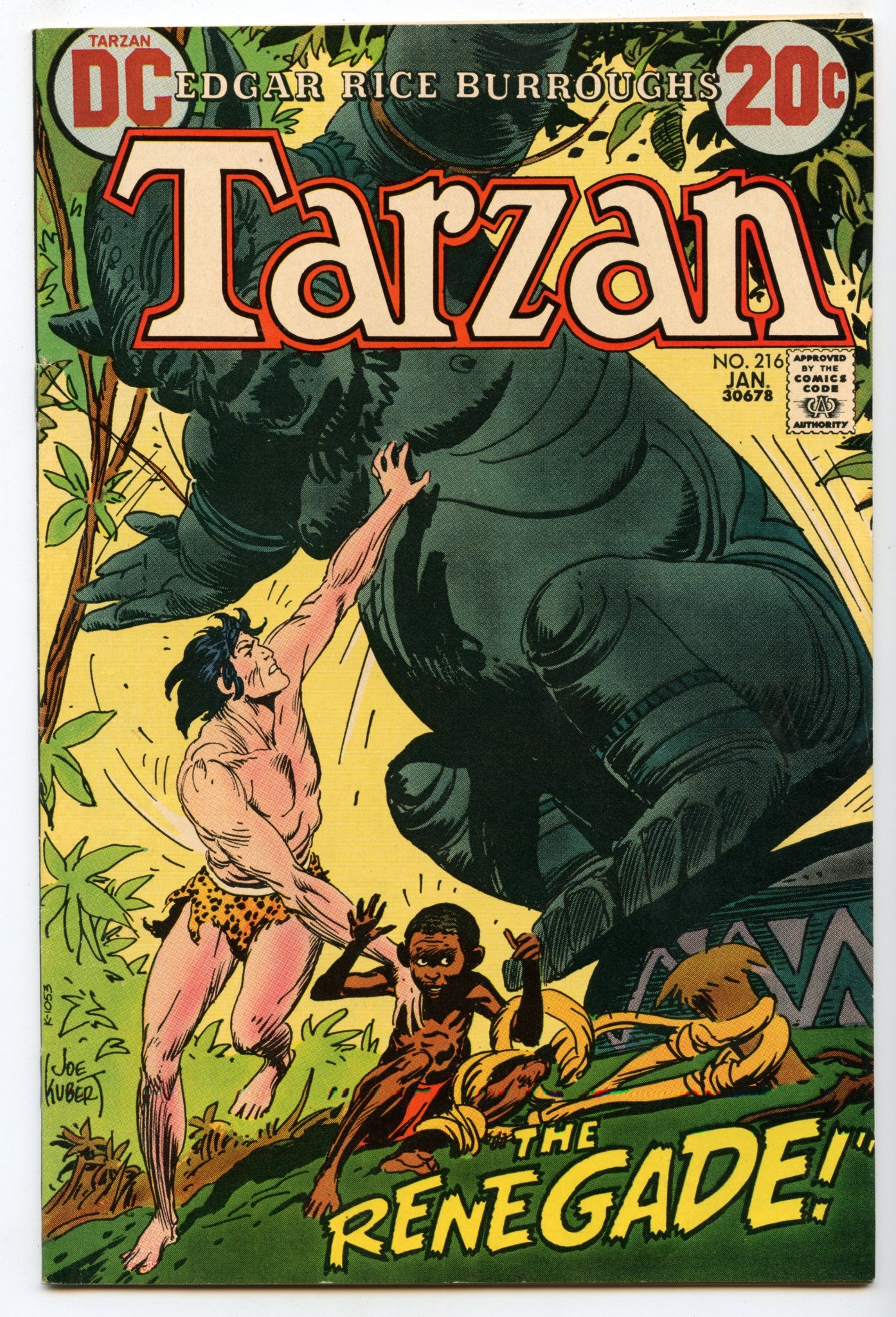 Tarzan 216 (Jan 1973) VF+ (8.5)