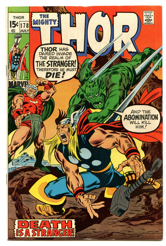 Thor 178 (Jul 1970) VF (8.0)