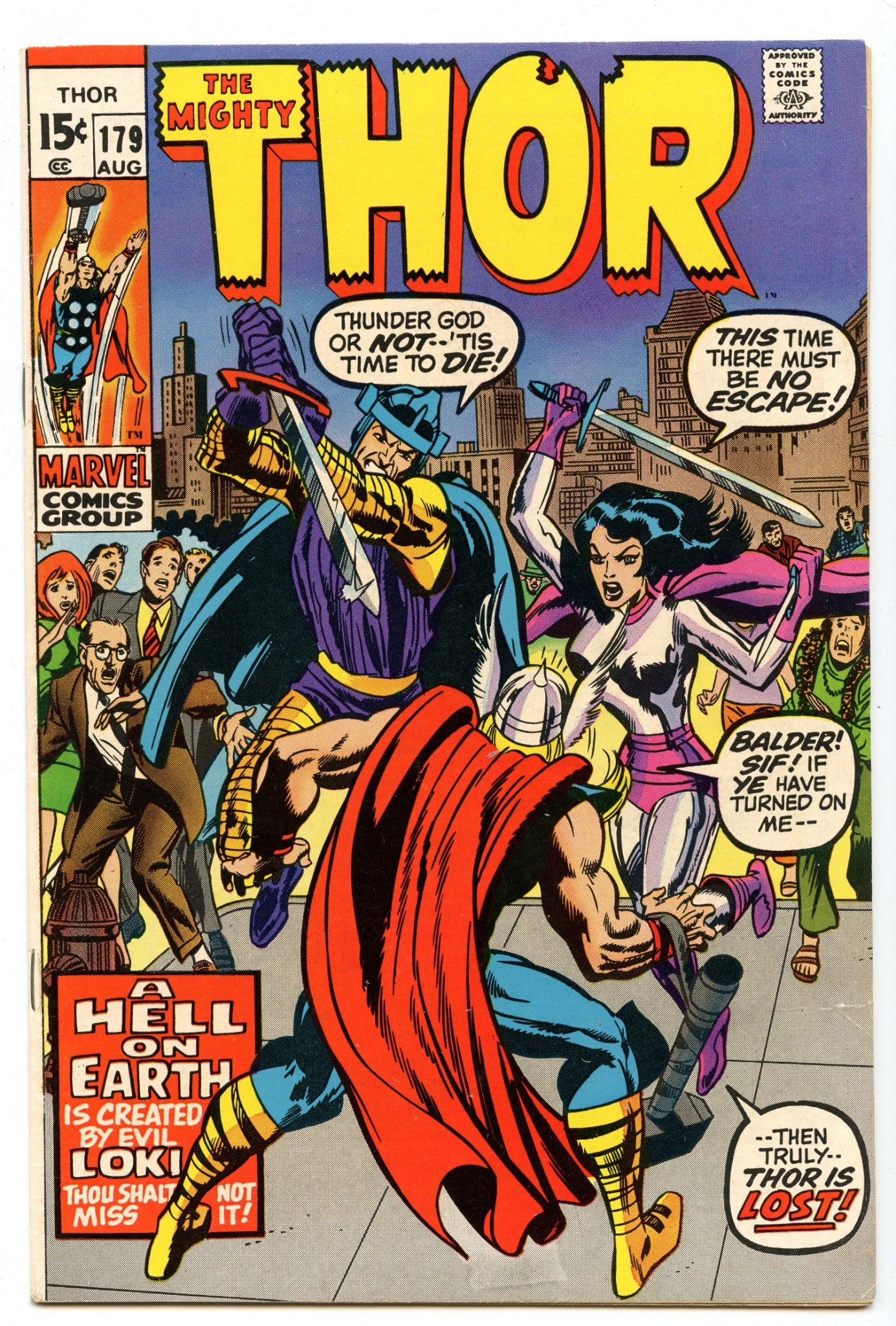 Thor 179 (Aug 1970) VF+ (8.5)