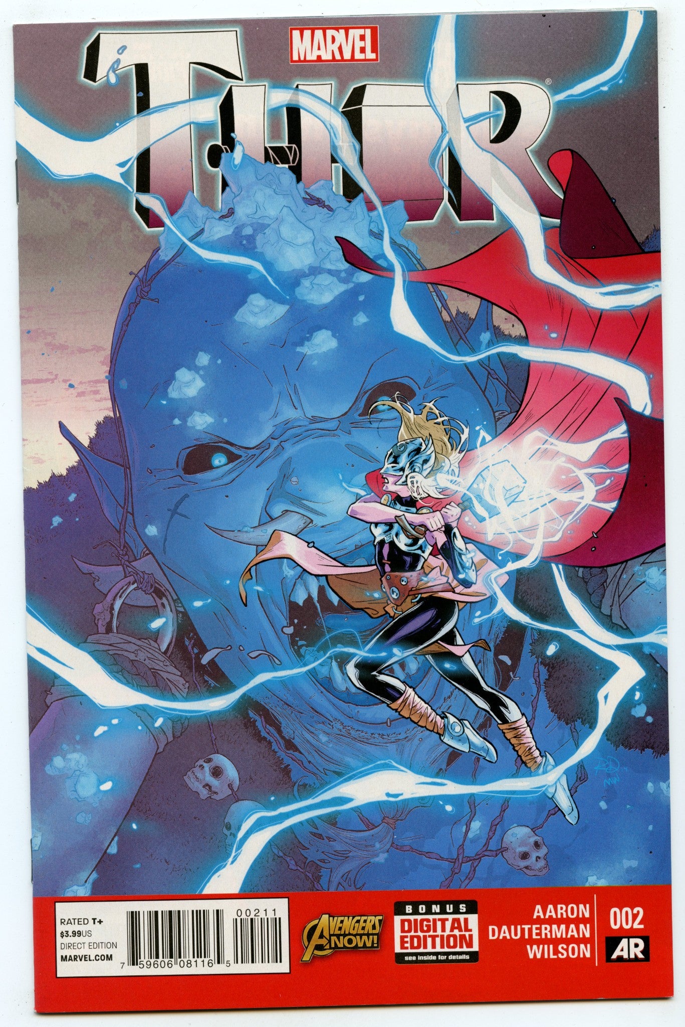 Thor 2 (Jan 2015) NM- (9.2) - 1st full appearance Jane Foster as Thor