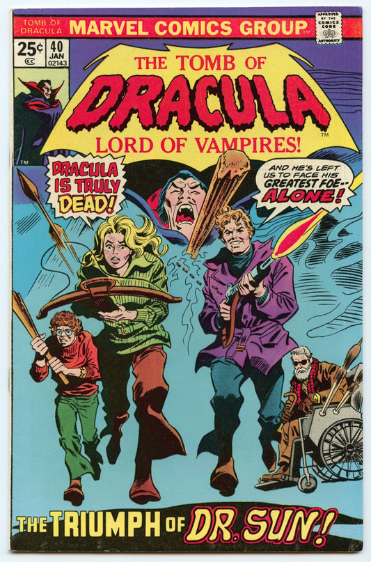 Tomb of Dracula 40 (Jan 1976) FI+ (6.5)