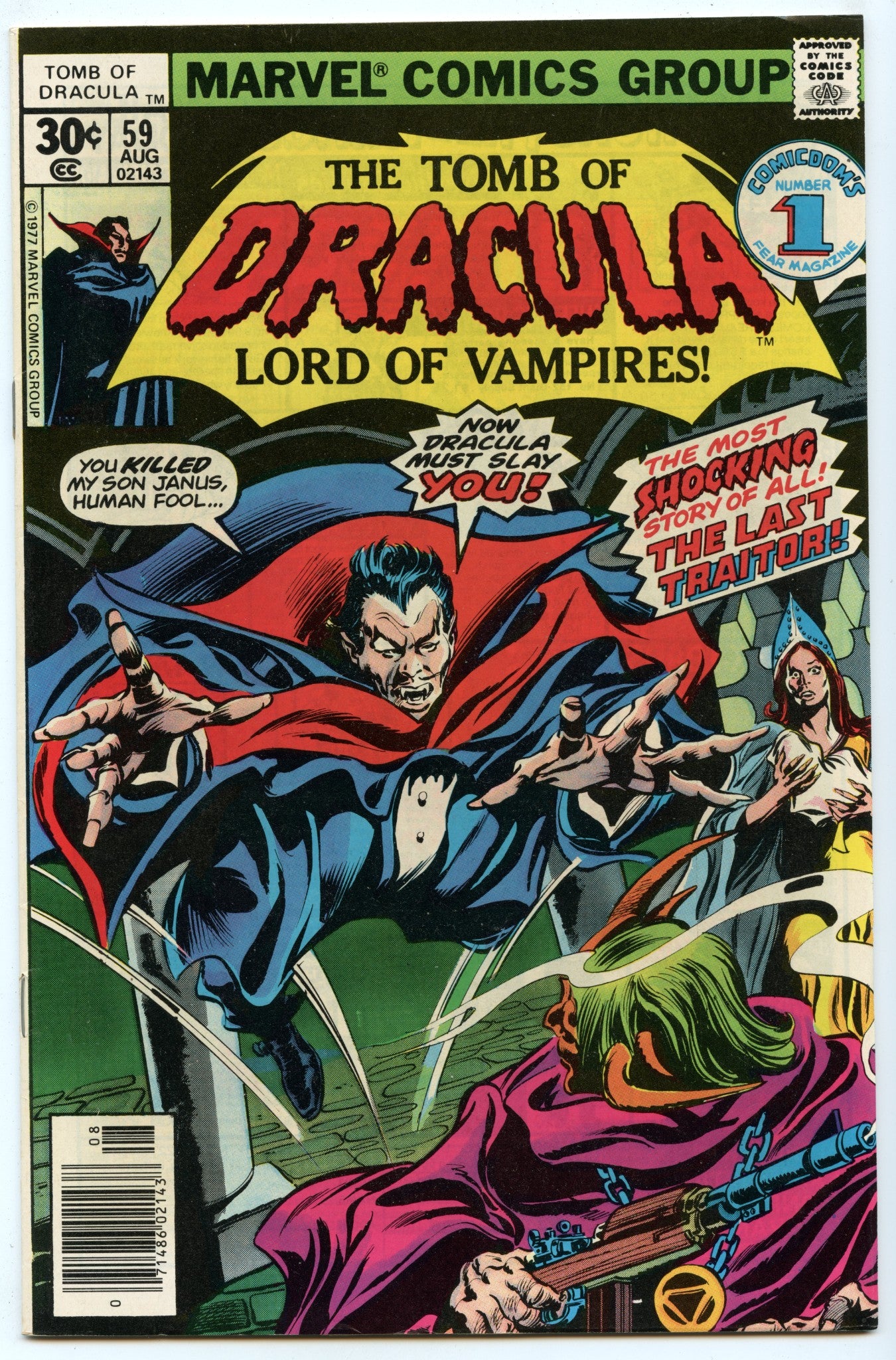 Tomb of Dracula 59 (Aug 1977) VF (8.0)