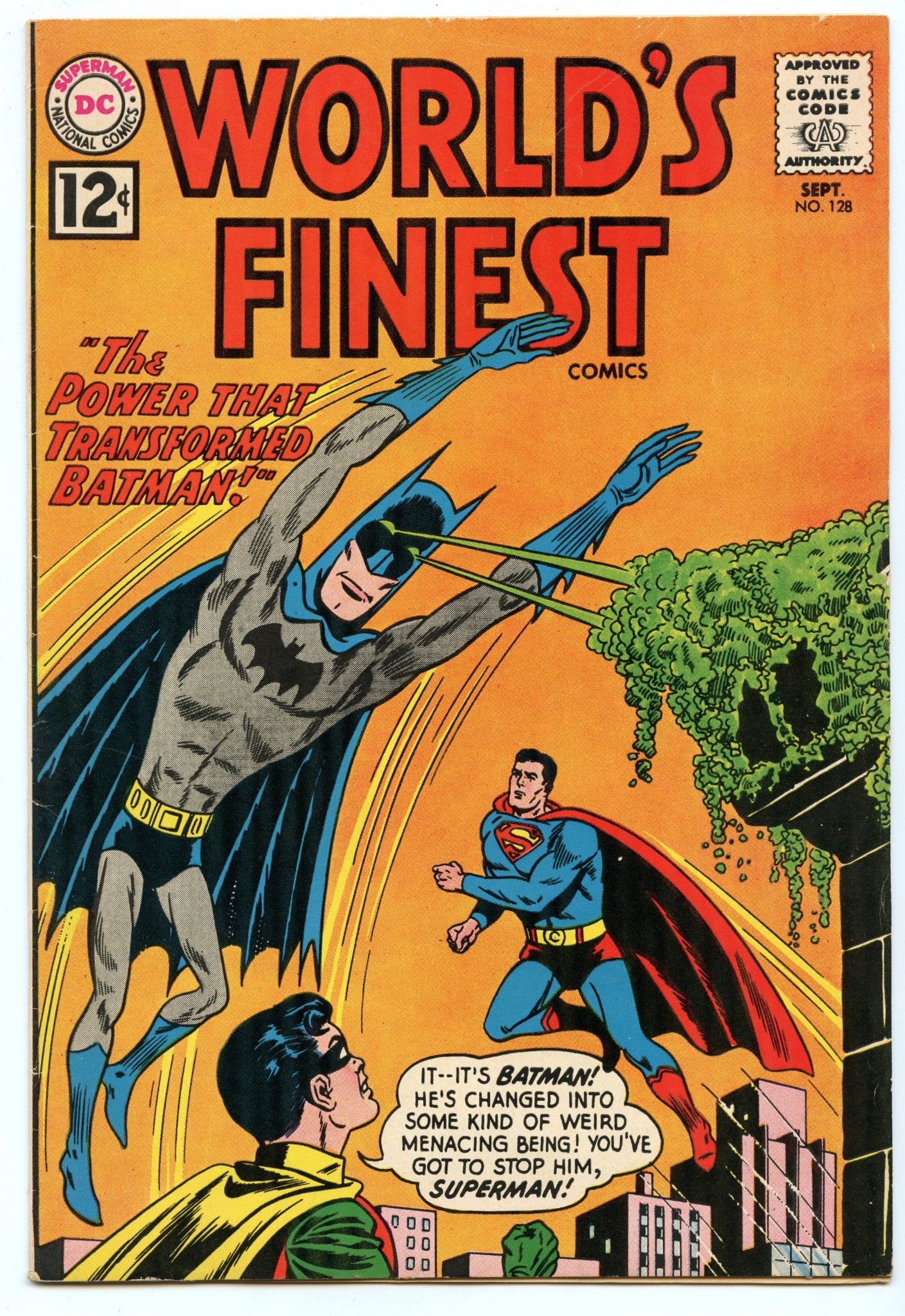 World's Finest 128 (Sep 1962) VF- (7.5)