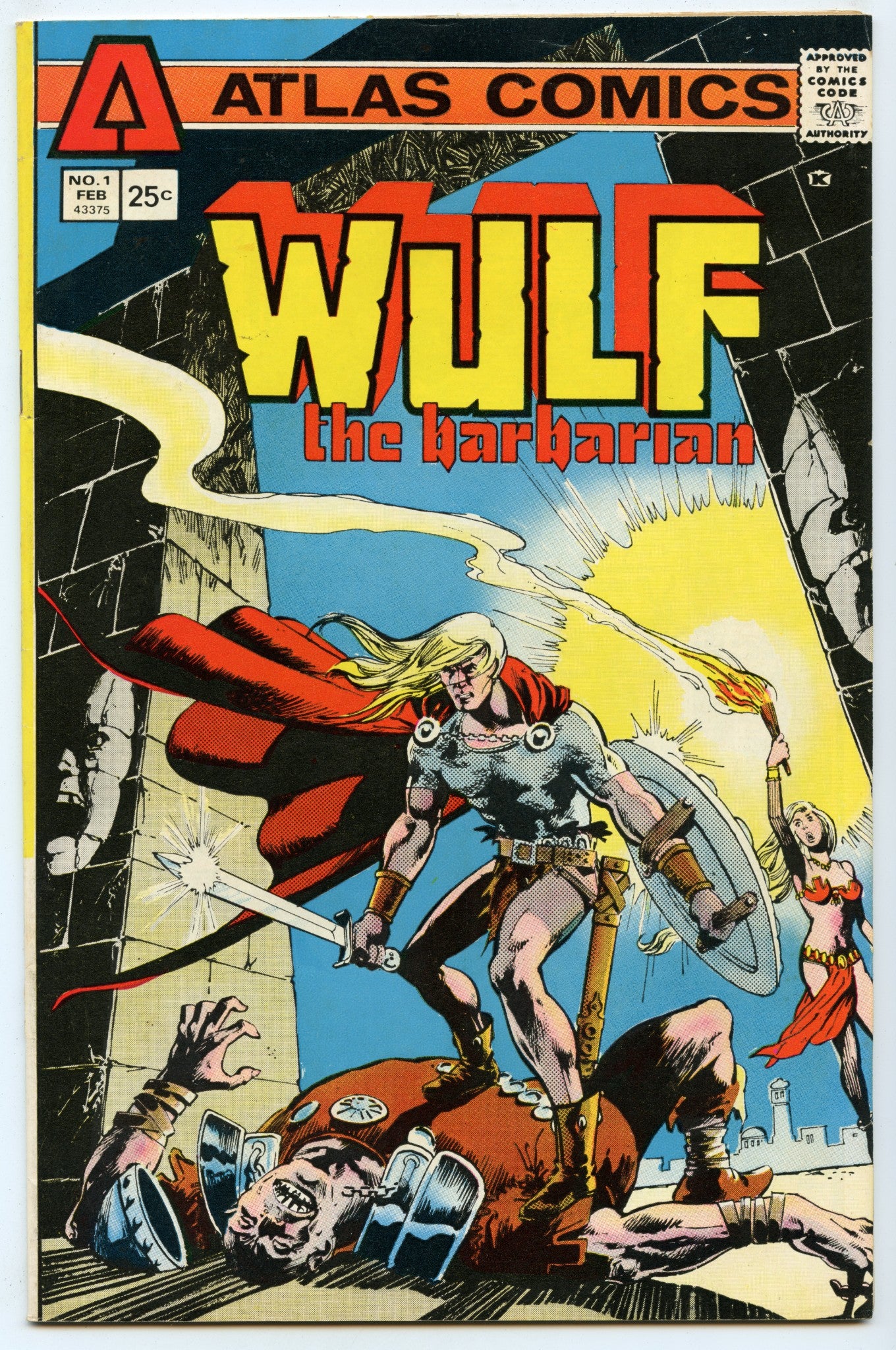 Wulf the Barbarian 1 (Feb 1975) FI (6.0)