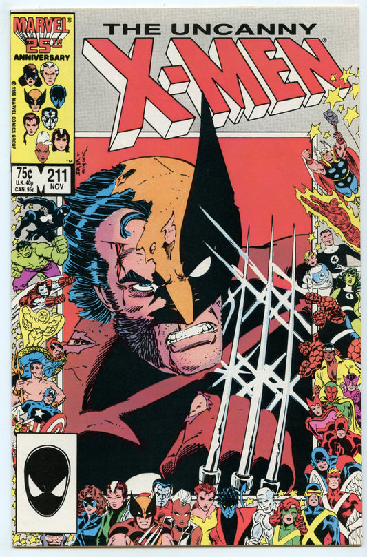 Uncanny X-Men 211 (Nov 1986) NM- (9.2)