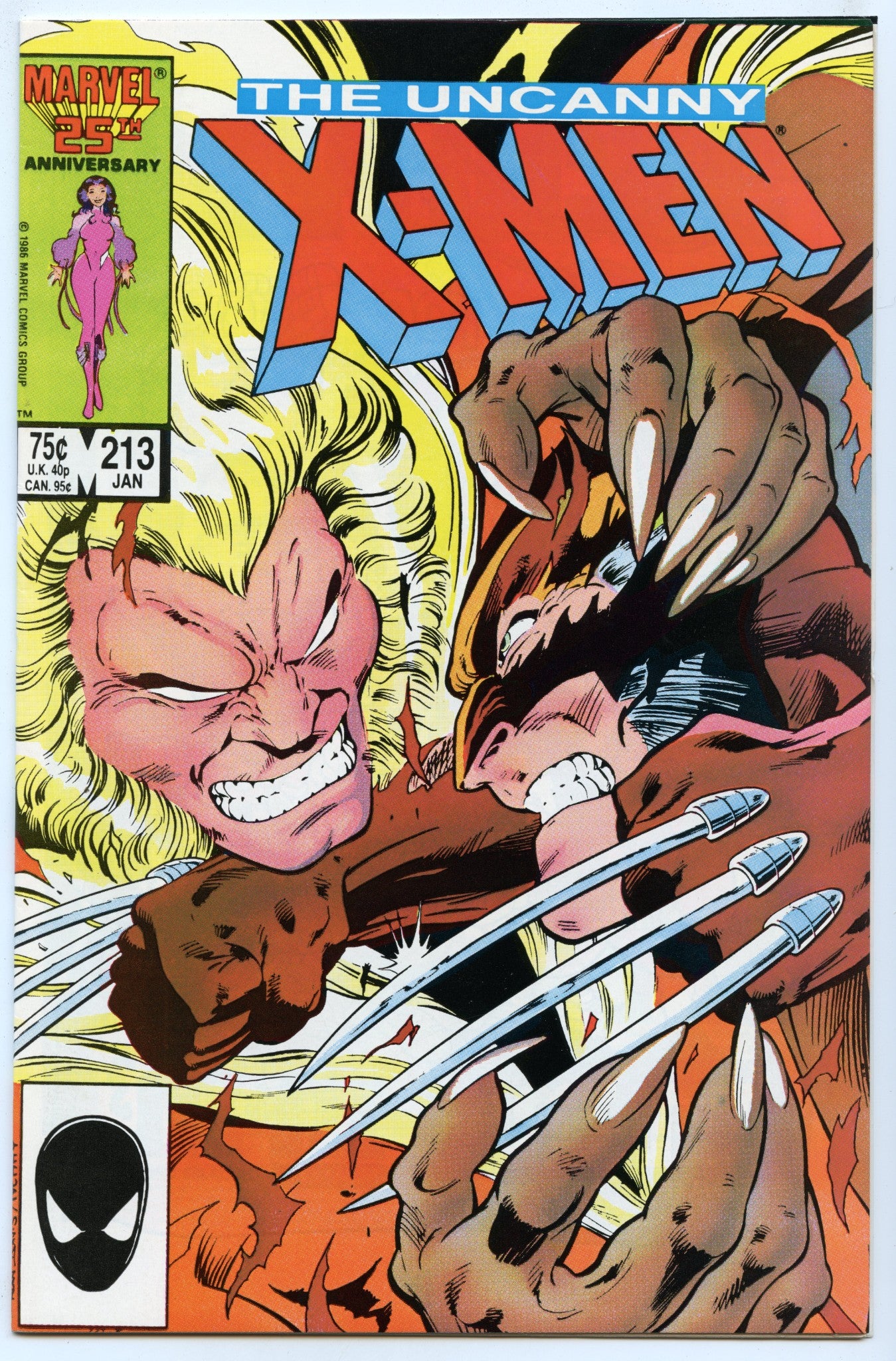 Uncanny X-Men 213 (Jan 1987) NM- (9.2)