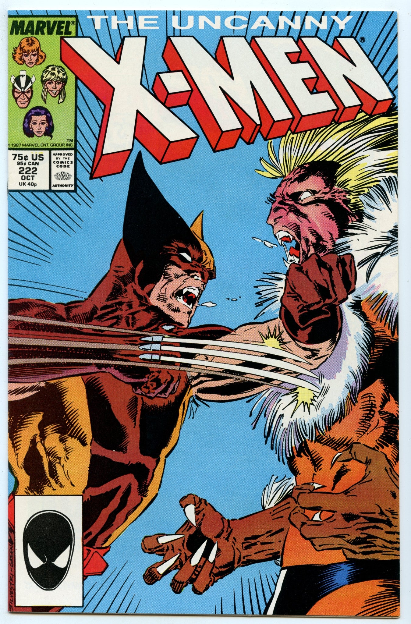 Uncanny X-Men 222 (Oct 1987) NM- (9.2)