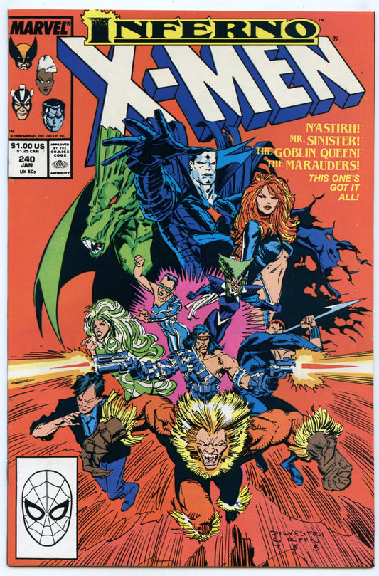 Uncanny X-Men 240 (Jan 1989) NM- (9.2)